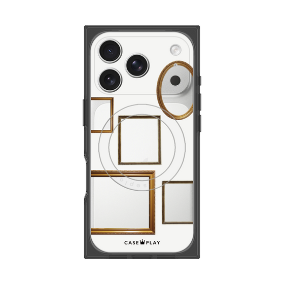 プレミアムスクエアケース with MagSafe［ Photo Frames - White ］