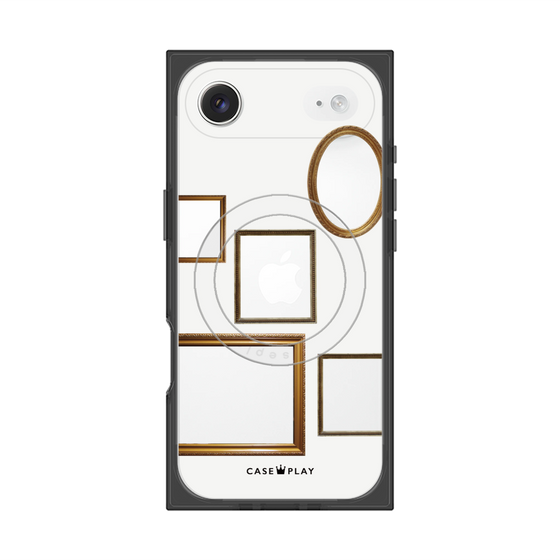 プレミアムスクエアケース with MagSafe［ Photo Frames - White ］