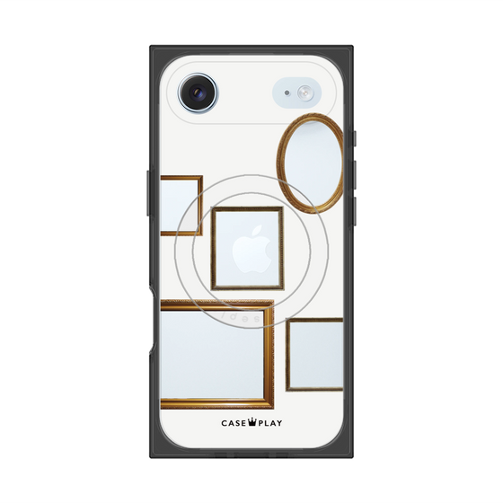 プレミアムスクエアケース with MagSafe［ Photo Frames - White ］