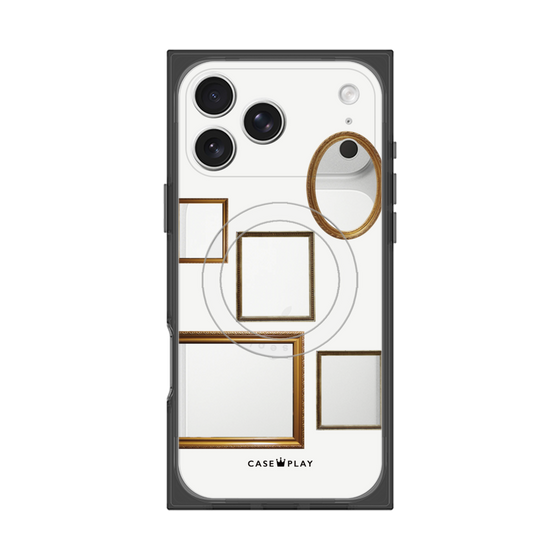 プレミアムスクエアケース with MagSafe［ Photo Frames - White ］