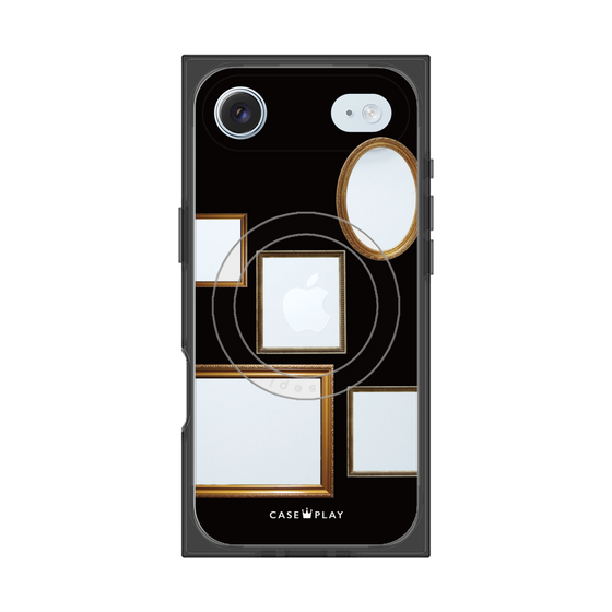 プレミアムスクエアケース with MagSafe［ Photo Frames - Black ］