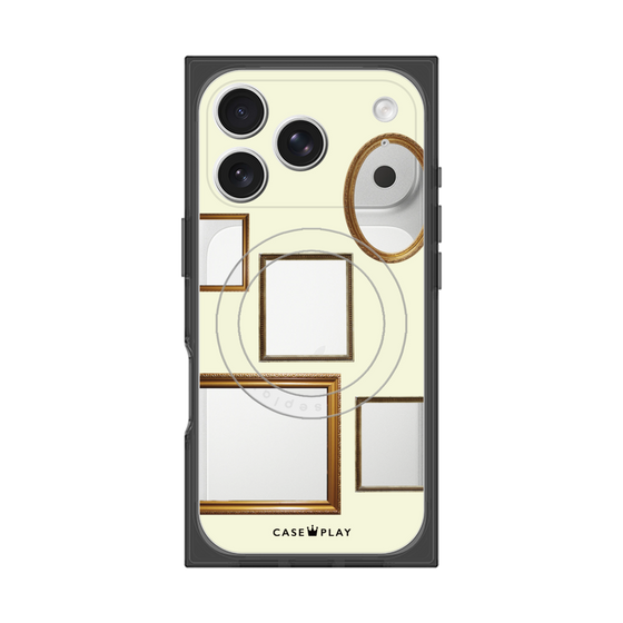 プレミアムスクエアケース with MagSafe［ Photo Frames - Ivory ］