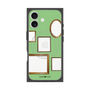 プレミアムスクエアケース with MagSafe［ Photo Frames - Light Green ］