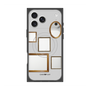 プレミアムスクエアケース with MagSafe［ Photo Frames - Light Gray ］