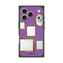 プレミアムスクエアケース with MagSafe［ Photo Frames - Purple ］
