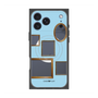 プレミアムスクエアケース with MagSafe［ Photo Frames - Light Blue ］