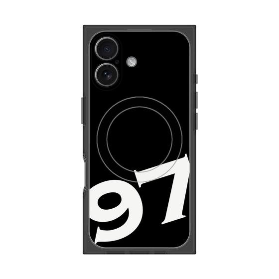 プレミアムスクエアケース with MagSafe［ No.97 - Black ］