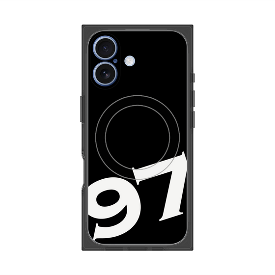 プレミアムスクエアケース with MagSafe［ No.97 - Black ］