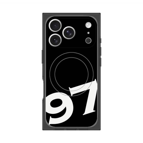 プレミアムスクエアケース with MagSafe［ No.97 - Black ］