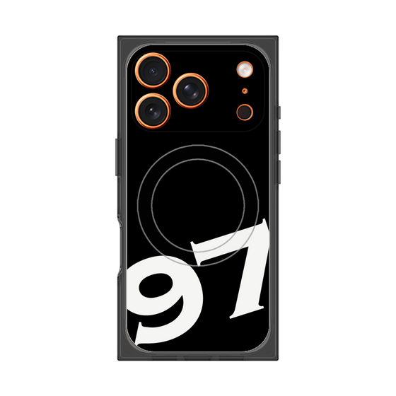 プレミアムスクエアケース with MagSafe［ No.97 - Black ］