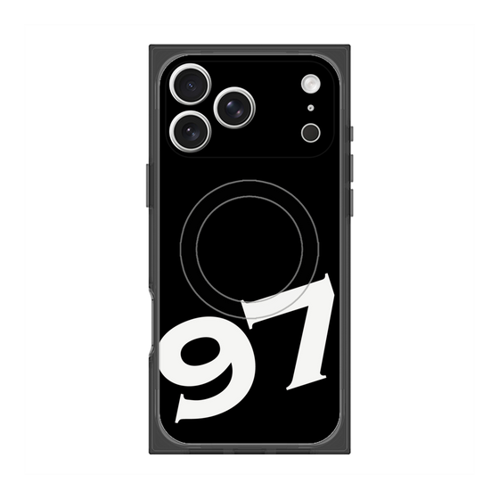 プレミアムスクエアケース with MagSafe［ No.97 - Black ］