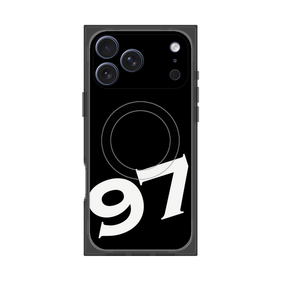 プレミアムスクエアケース with MagSafe［ No.97 - Black ］