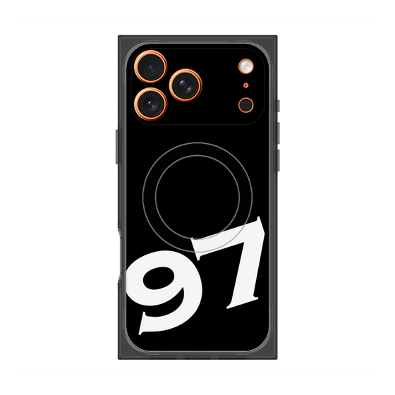 プレミアムスクエアケース with MagSafe［ No.97 - Black ］