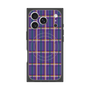 プレミアムスクエアケース with MagSafe［ Tartan Check - Purple ］