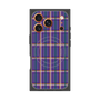 プレミアムスクエアケース with MagSafe［ Tartan Check - Purple ］