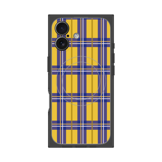 プレミアムスクエアケース with MagSafe［ Tartan Check - Yellow ］