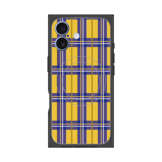 プレミアムスクエアケース with MagSafe［ Tartan Check - Yellow ］