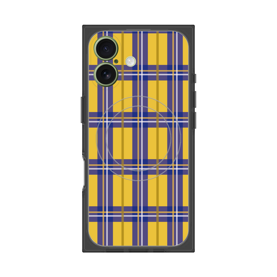 プレミアムスクエアケース with MagSafe［ Tartan Check - Yellow ］