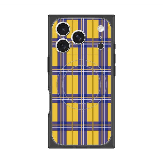 プレミアムスクエアケース with MagSafe［ Tartan Check - Yellow ］