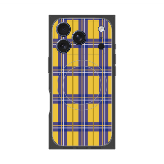 プレミアムスクエアケース with MagSafe［ Tartan Check - Yellow ］