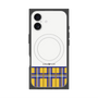 プレミアムスクエアケース with MagSafe［ CASEPLAY Tartan Check - Yellow ］