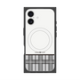 プレミアムスクエアケース with MagSafe［ CASEPLAY Tartan Check - Gray ］