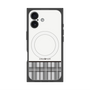プレミアムスクエアケース with MagSafe［ CASEPLAY Tartan Check - Gray ］