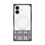 プレミアムスクエアケース with MagSafe［ CASEPLAY Tartan Check - Gray ］