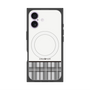 プレミアムスクエアケース with MagSafe［ CASEPLAY Tartan Check - Gray ］