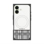 プレミアムスクエアケース with MagSafe［ CASEPLAY Tartan Check - Gray ］