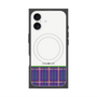 プレミアムスクエアケース with MagSafe［ CASEPLAY Tartan Check - Purple ］