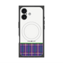 プレミアムスクエアケース with MagSafe［ CASEPLAY Tartan Check - Purple ］