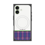 プレミアムスクエアケース with MagSafe［ CASEPLAY Tartan Check - Purple ］