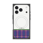 プレミアムスクエアケース with MagSafe［ CASEPLAY Tartan Check - Purple ］