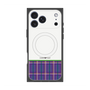 プレミアムスクエアケース with MagSafe［ CASEPLAY Tartan Check - Purple ］