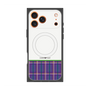 プレミアムスクエアケース with MagSafe［ CASEPLAY Tartan Check - Purple ］