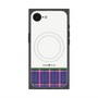 プレミアムスクエアケース with MagSafe［ CASEPLAY Tartan Check - Purple ］