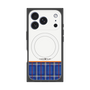 プレミアムスクエアケース with MagSafe［ CASEPLAY Tartan Check - Blue ］