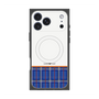 プレミアムスクエアケース with MagSafe［ CASEPLAY Tartan Check - Blue ］