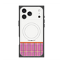 プレミアムスクエアケース with MagSafe［ CASEPLAY Tartan Check - Pink ］