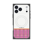 プレミアムスクエアケース with MagSafe［ CASEPLAY Tartan Check - Pink ］