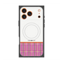 プレミアムスクエアケース with MagSafe［ CASEPLAY Tartan Check - Pink ］