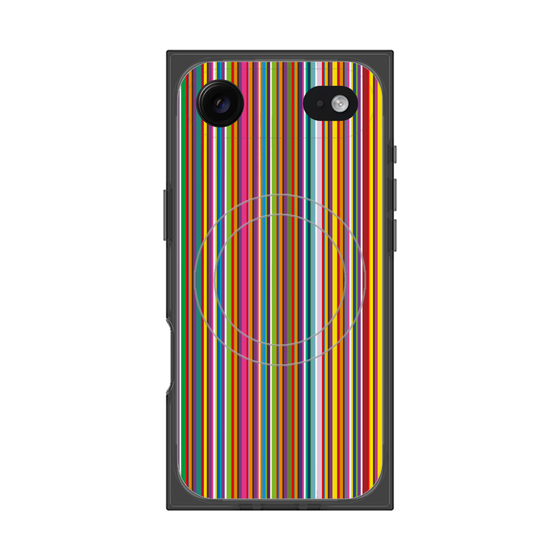 プレミアムスクエアケース with MagSafe［ Colorful Stripe ］