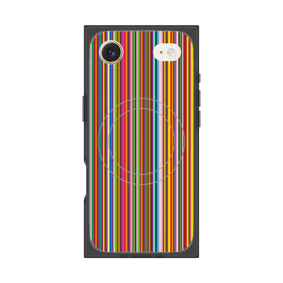 プレミアムスクエアケース with MagSafe［ Colorful Stripe ］