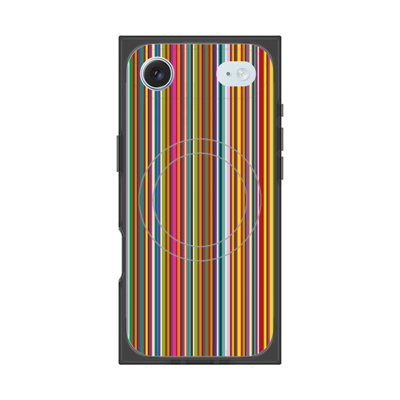 プレミアムスクエアケース with MagSafe［ Colorful Stripe ］