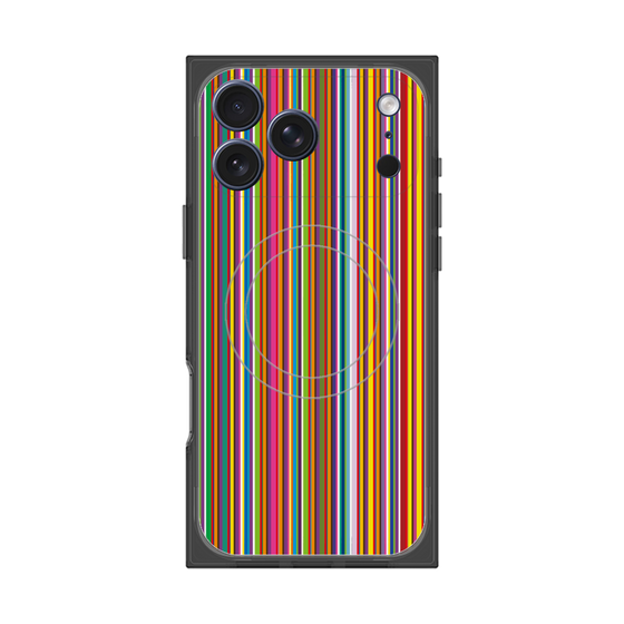 プレミアムスクエアケース with MagSafe［ Colorful Stripe ］