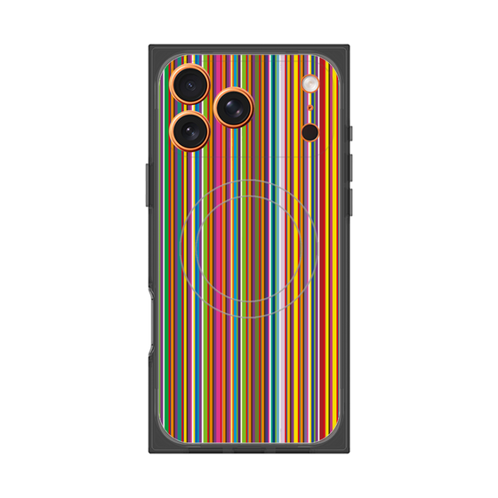プレミアムスクエアケース with MagSafe［ Colorful Stripe ］