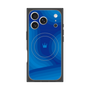 プレミアムスクエアケース with MagSafe［ CASEPLAY Winding Pattern - Blue ］