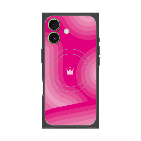プレミアムスクエアケース with MagSafe［ CASEPLAY Winding Pattern - Pink ］