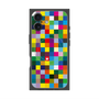 プレミアムスクエアケース with MagSafe［ CASEPLAY Rainbow Check ］